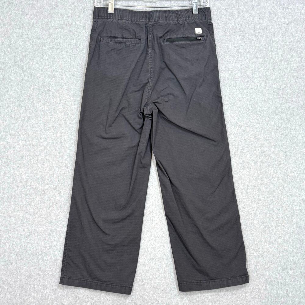 Vuori Rip Stop Pant Size M Wide Leg Cropped Comfort Travel Athleisure VW416 Gray - Picture 4 of 16